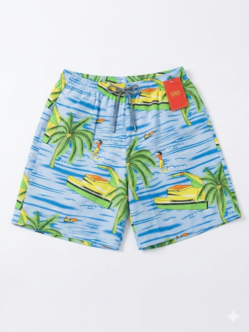 Pantaloneta Playera Azul Lancha
