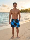 Pantaloneta Playera Cuadro Azul